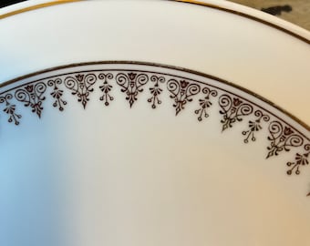 6 assiettes à dessert en porcelaine fine de Limoges