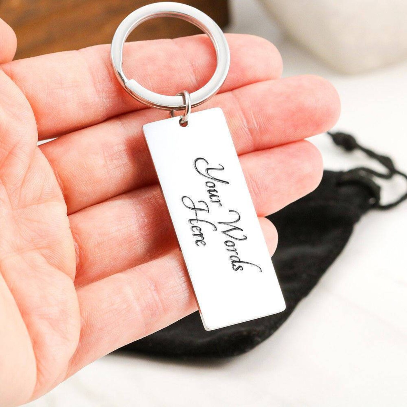 Dog Dad Personalized Engraved Keyring Etsy