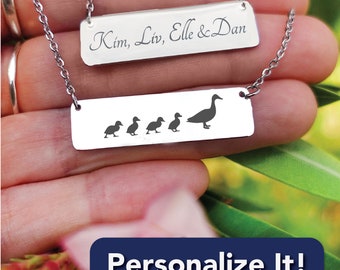 Mummy And Ducklings Necklace