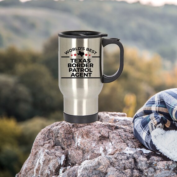 Stainless Steel Coffee Tumbler - Border Print Stainless Steel Coffee Tumbler - Border Print