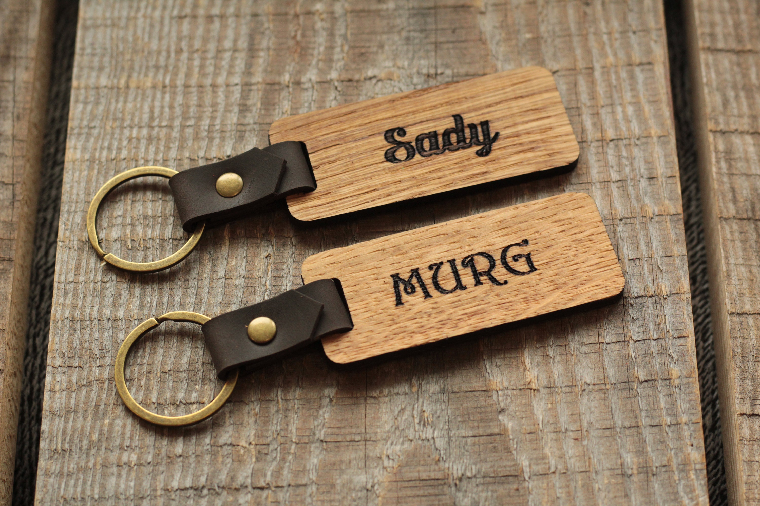 Personalisierter Schlüsselanhänger aus Holz Schlüsselanhänger | Etsy