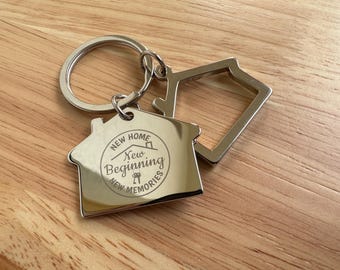 Personalized Stainless Steel Keychain for Men: Engraved Keyring