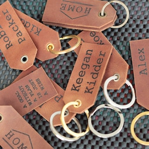 Personalized Custom Leather Luggage Tags - Etsy