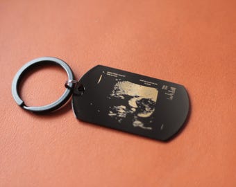 Ultrasound Keychain Pregnancy Keepsake, Gift for Mom & Dad
