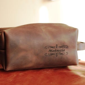 Toiletry Bag Groomsmen  Dopp kit Personalized Groomsmen Dopp Bag , Shaving Kit Handmade Bag Gift