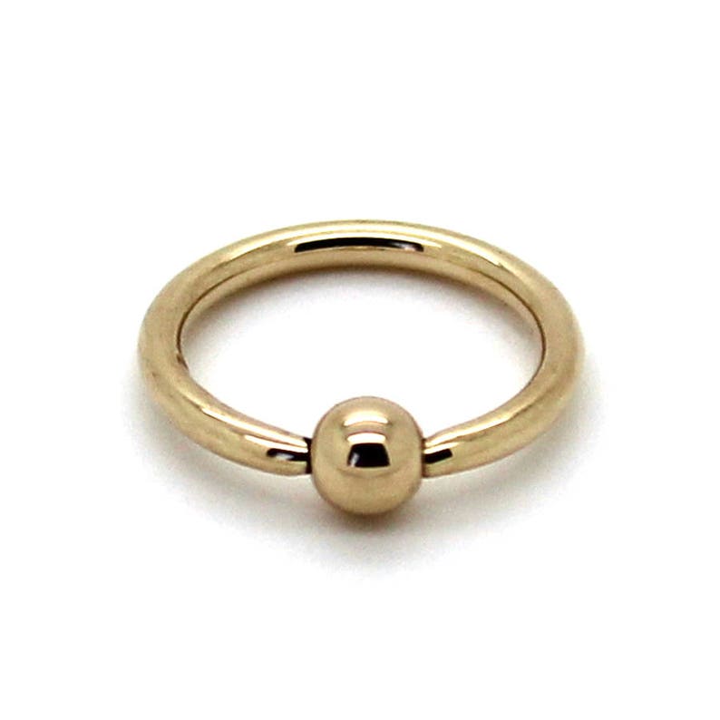 white gold captive bead ring