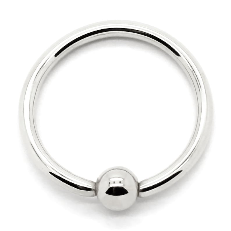 white gold captive bead ring