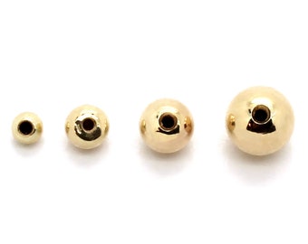 14K Yellow or White Gold One 3mm-6mm Replacement Screw Ball for 1.2mm Screws Only