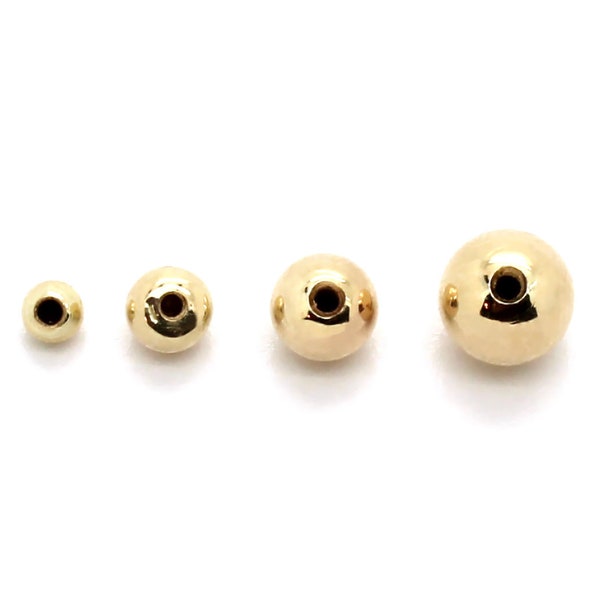 14K Yellow or White Gold One 3mm-6mm Replacement Screw Ball for 1.2mm Screws Only