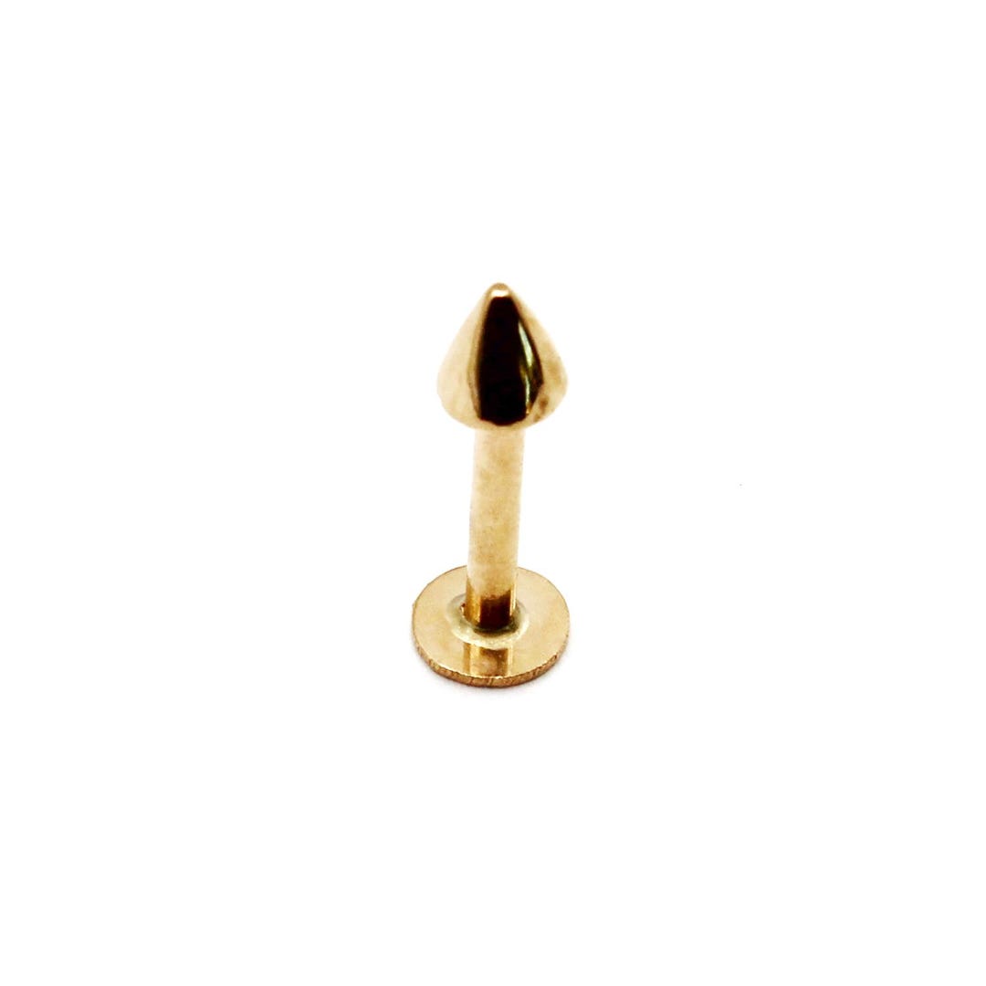 14K Yellow or White Gold Labrets Monroe 14G-18G, 1/2