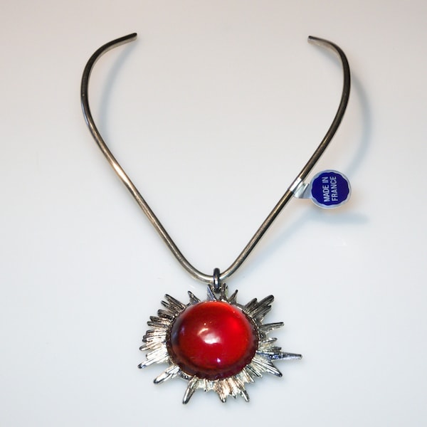 Neckring METARGENT PARIS 60s Vintage - Brutalist Necklace Scandinavian Design vintage jewelry gift - Halsreif 60er 70er Jahre Sixties