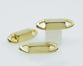 Rectangle Connector Beads metal gold plated 18 x 4 mm VINTAGE divider beads pendant beading supplies for jewelry making
