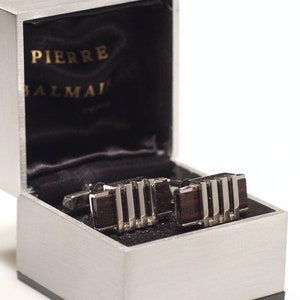 Boutons De Manchettes Pierre Balmain Vintage 1970 - Style Moderniste - Occasion