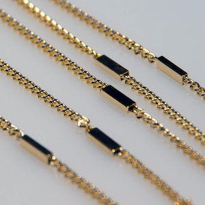 Curb Chain 1 Meter (3.3 feet) Brass 18k Gold Plated Link Chain Necklace Jewelry Chain 2.5 mm x 1.5 mm - Jewelry Making Supplies