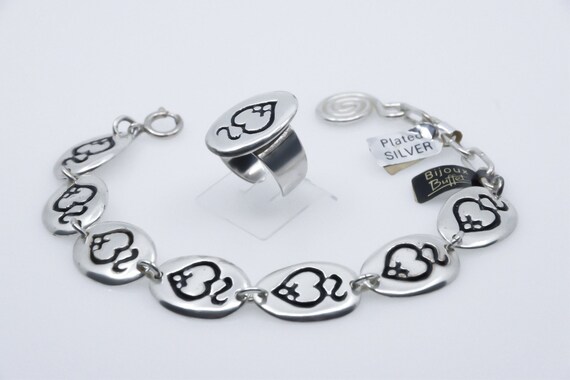 Bracelet Vintage Signé M. Buffet - Couleur Dorée - En Métal - Occasion - Bijou Rétro