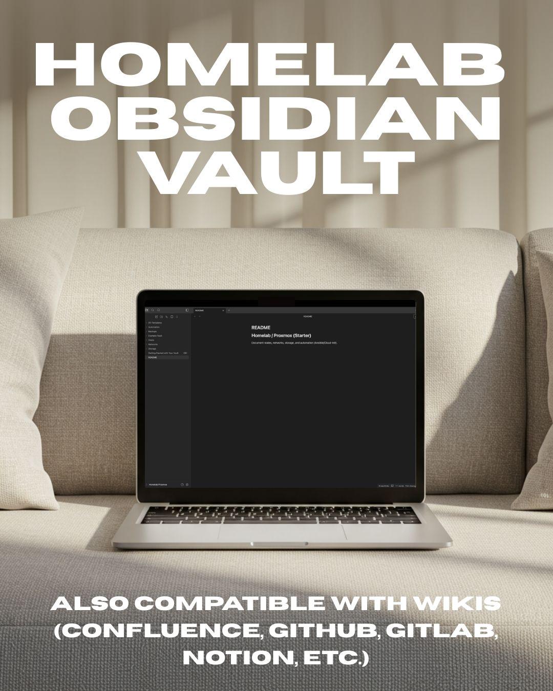 Homelab Proxmox Vault | Obsidian & Confluence IT Lab Documentation - Etsy