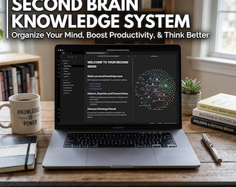 Second Brain Obsidian Vault Template | Knowledge Management System for Students, Researchers & Knowledge Workers