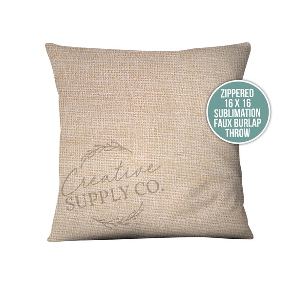 Burlap Throw Pillows Etsy