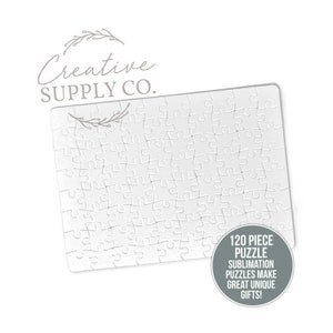 Sublimation Puzzles blanks, 48piecs 6pk. and 6 gift Boxes. 8x10 puzzle  sheets.