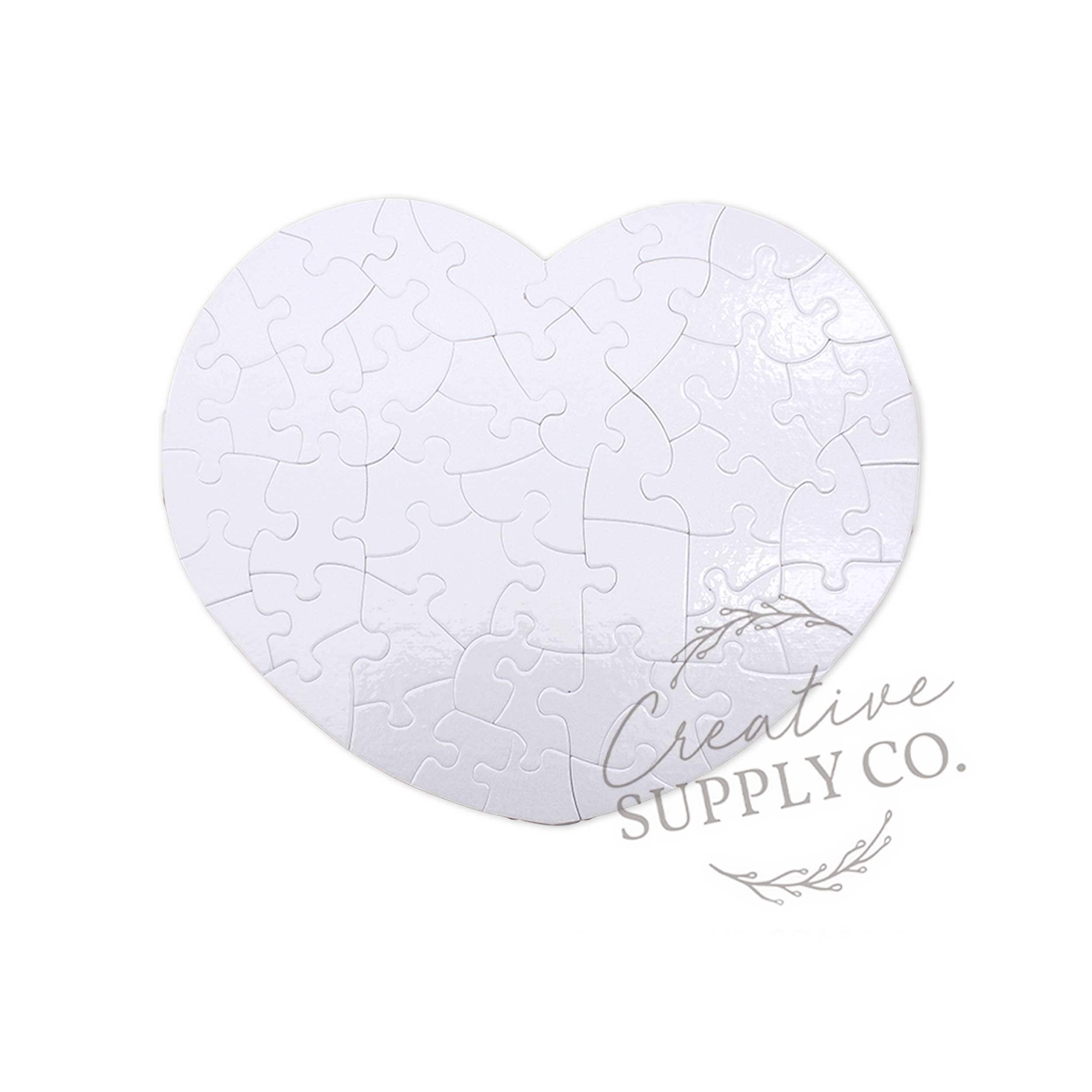 Sublimation Puzzles Blanks with 75 Pieces Heart Kenya