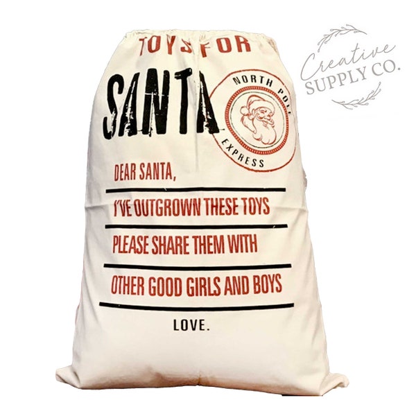 Old Toys for Santa Wholesale Give Back Sack Take back sack toys for Santa