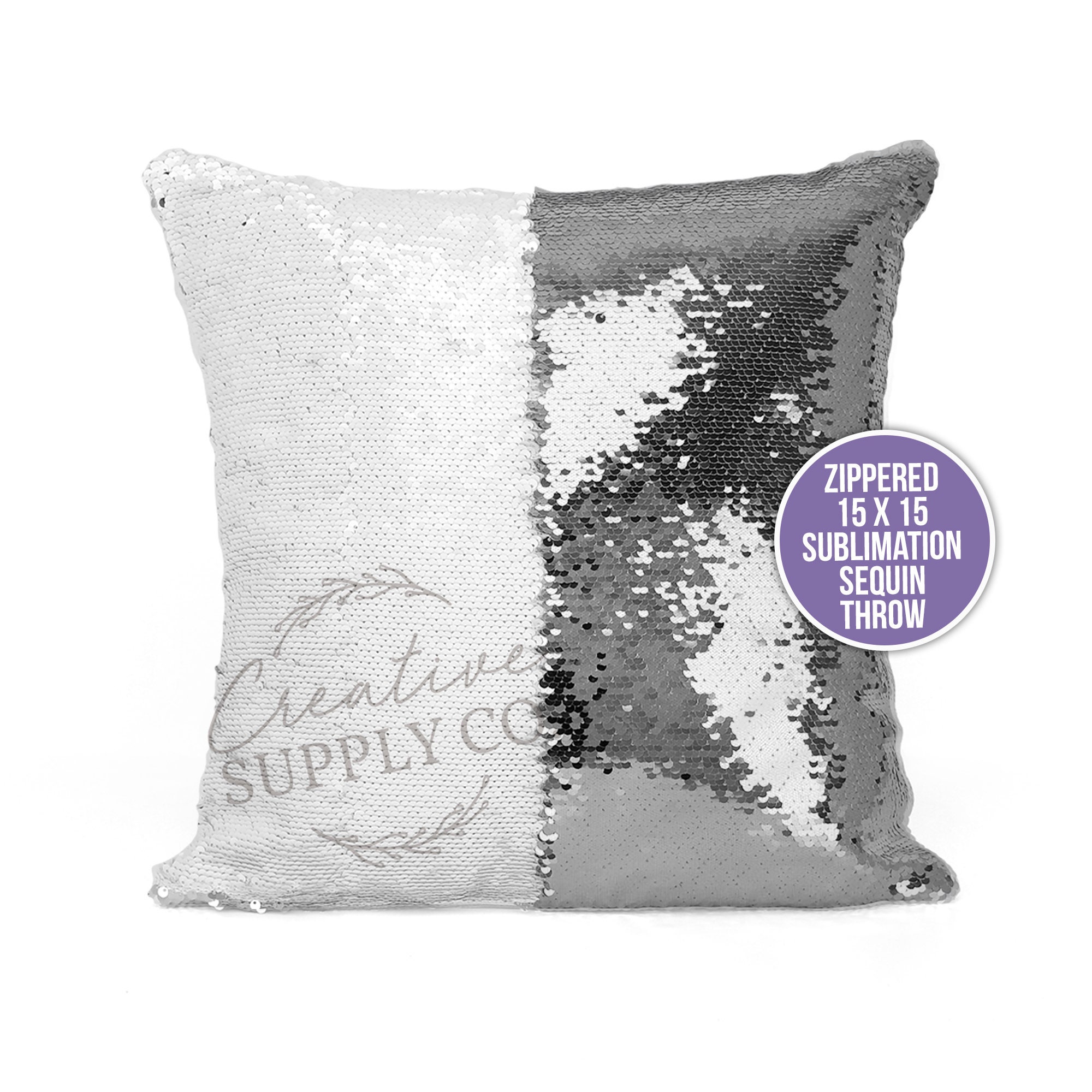 Blank sequin pillow cases Sequin pillow cover silver Etsy