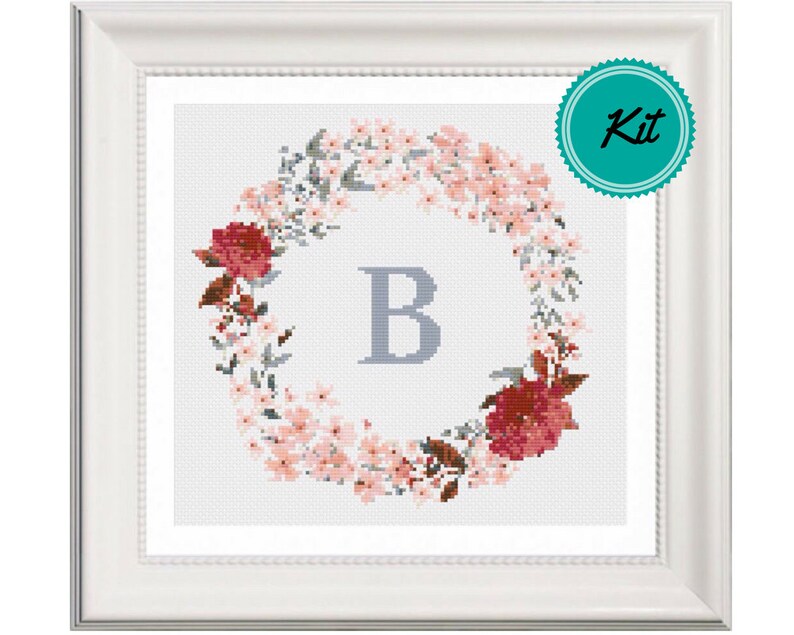 Modern Cross Stitch Pattern Monogram Letter Initial Counted Xstitch Pattern Wedding Gift Anniversary Gift Initial Kit Kits Craft Supplies Tools Deshpandefoundationindia Org