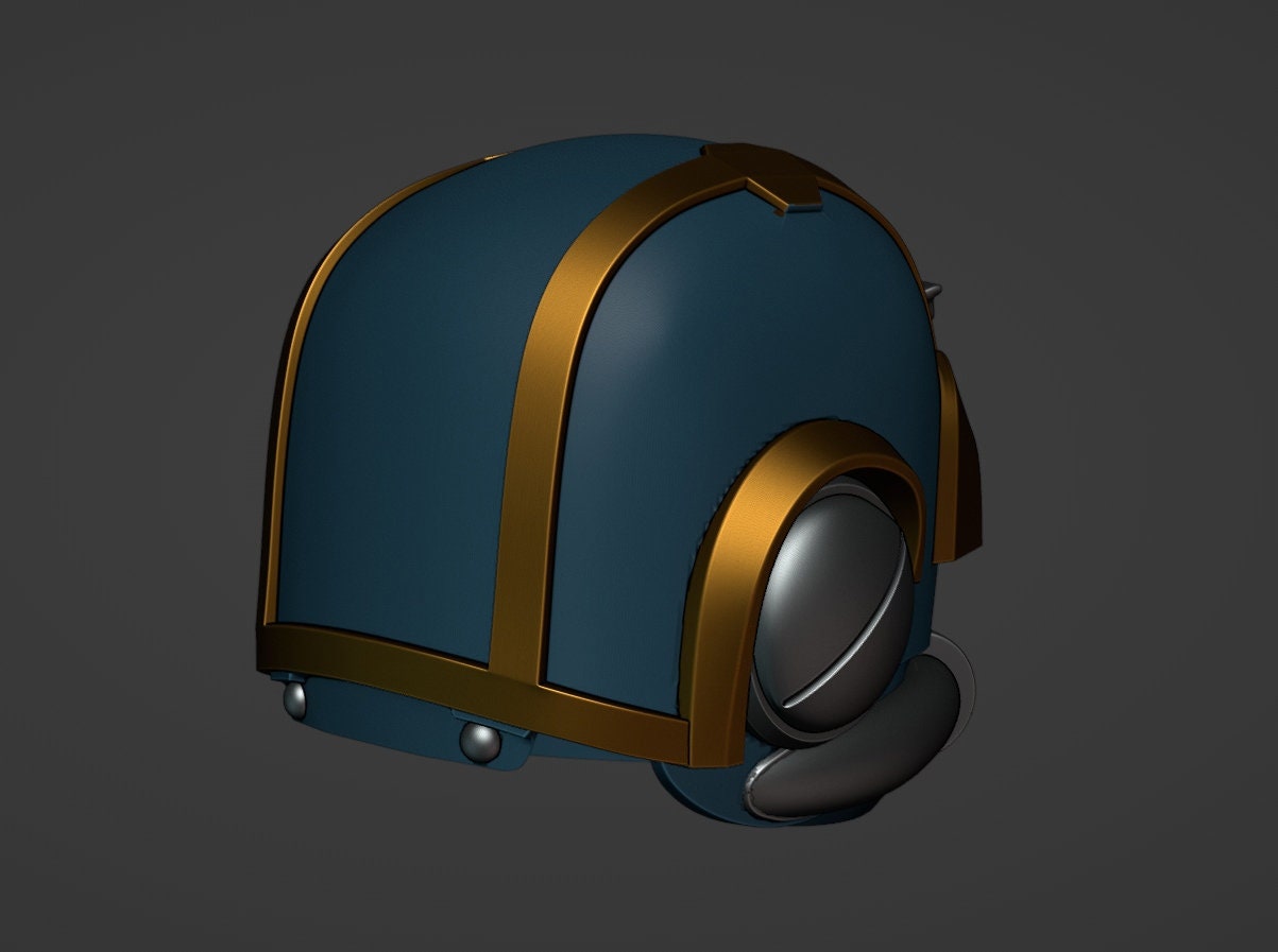 Tempestus Scions Helmet W40k 3d Model NO CUTTING in PARTS - Etsy