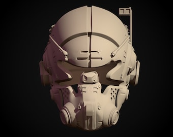 Jack Cooper 3d model helmet NO CUTTING In PARTS