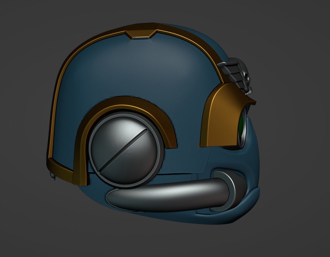 Tempestus Scions Helmet W40k 3d Model NO CUTTING in PARTS - Etsy