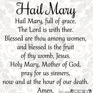 Download Our Father The Lord S Prayer Svg Pdf Digital File Etsy