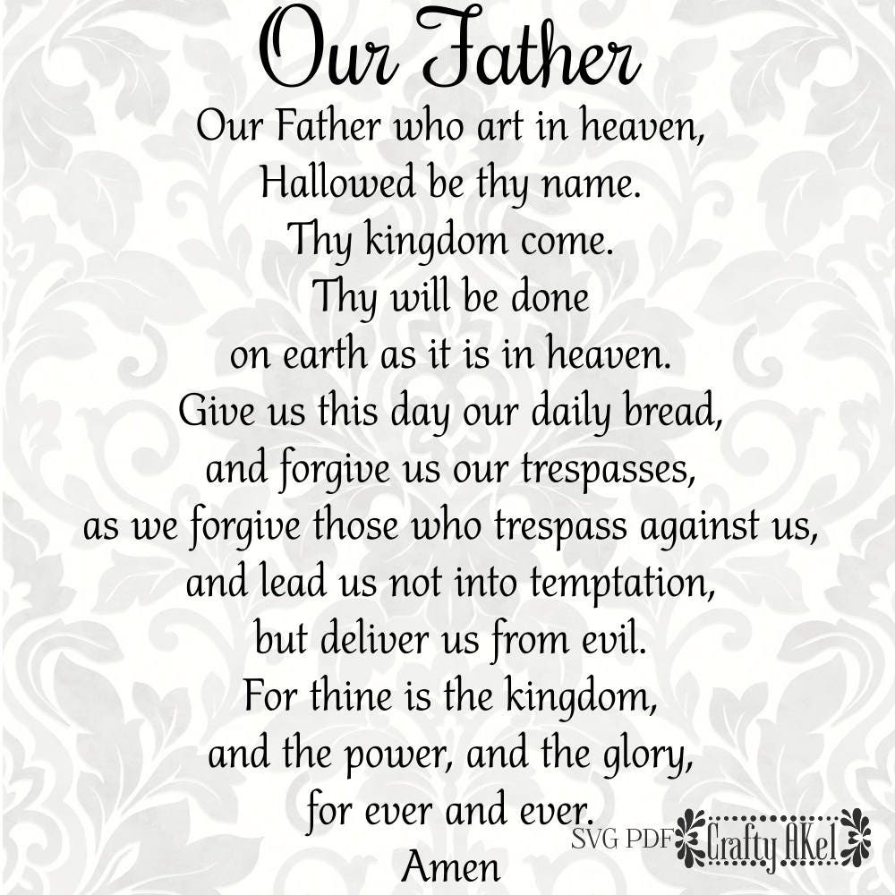 Free Free 240 Our Father Svg SVG PNG EPS DXF File