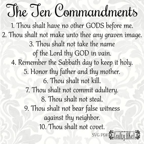 Image result for the ten commandments