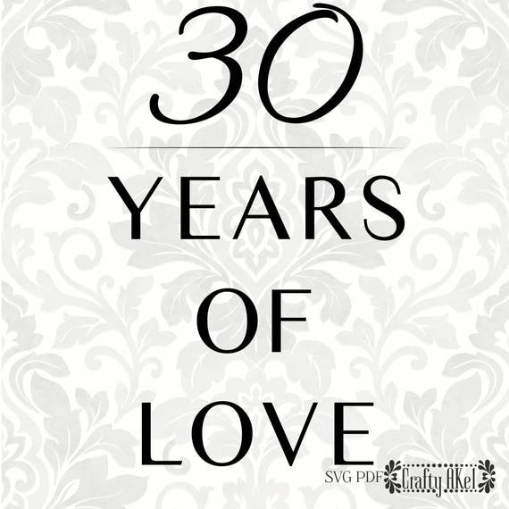 Free Free 234 30Th Wedding Anniversary Svg SVG PNG EPS DXF File