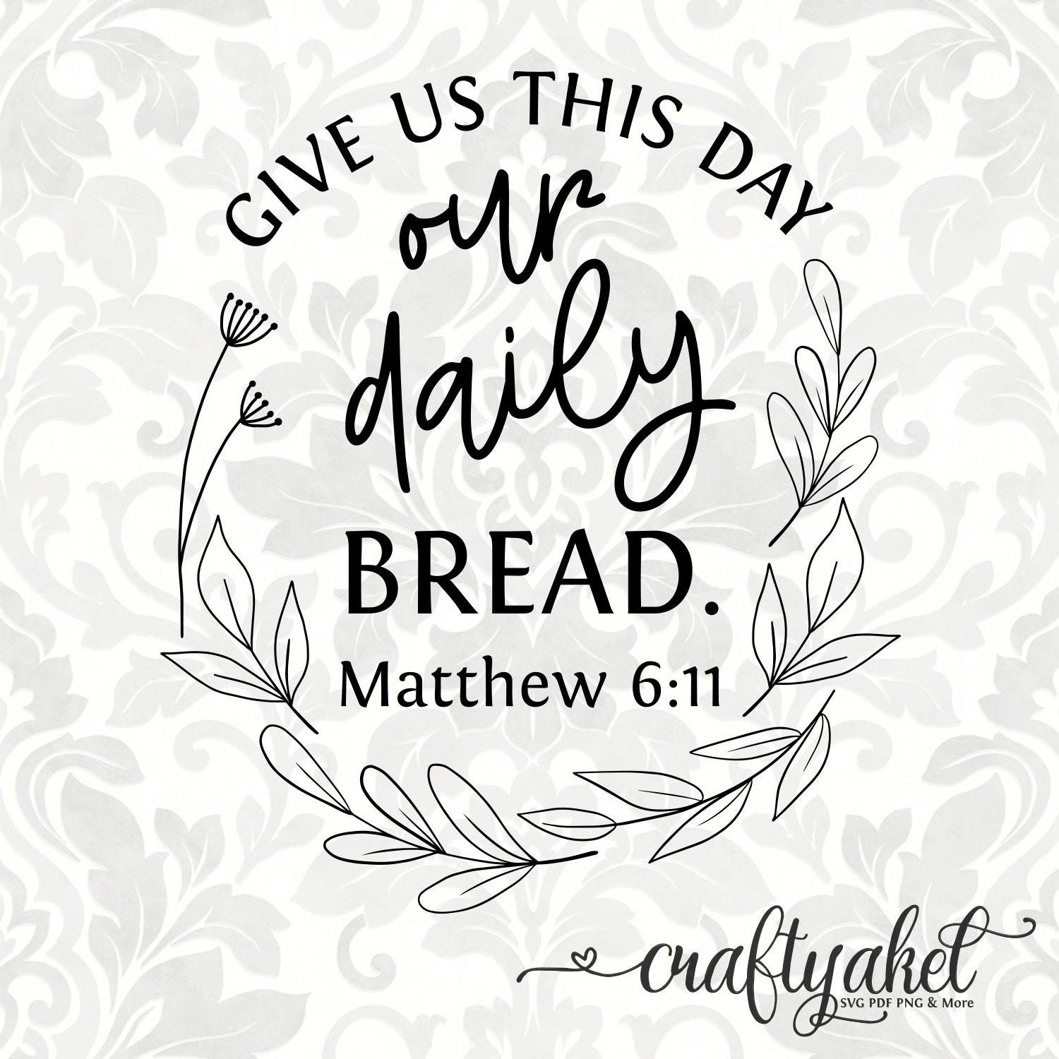Give Us Today Our Daily Bread {Translucent Acrylic Keychain} Give Us Today Our Daily Bread {Translucent Acrylic Keychain}