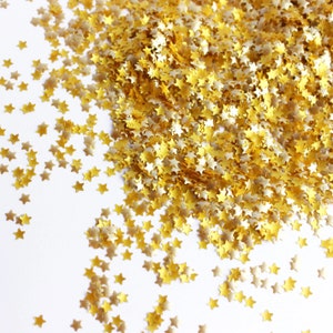 Gold Glitter Stars (Metallic Edible Confetti)