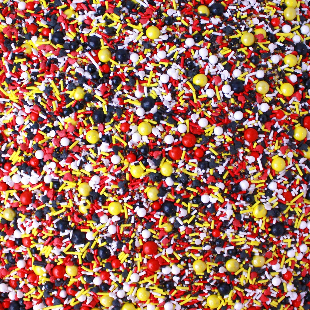Mouse Ears Sprinkle Mix, Red and Yellow Sprinkles, Cake Decorations