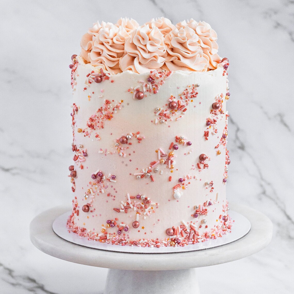 Vintage Rose Gold Sprinkle Mix Pink Gold Sprinkles Cake Etsy