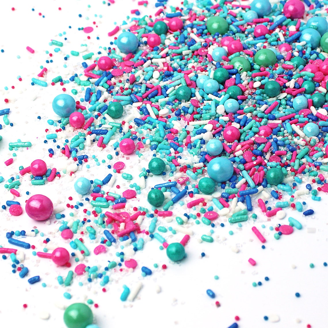 To Dive For Sprinkle Mix Blue Sprinkles Pink Sprinkles Teal Etsy