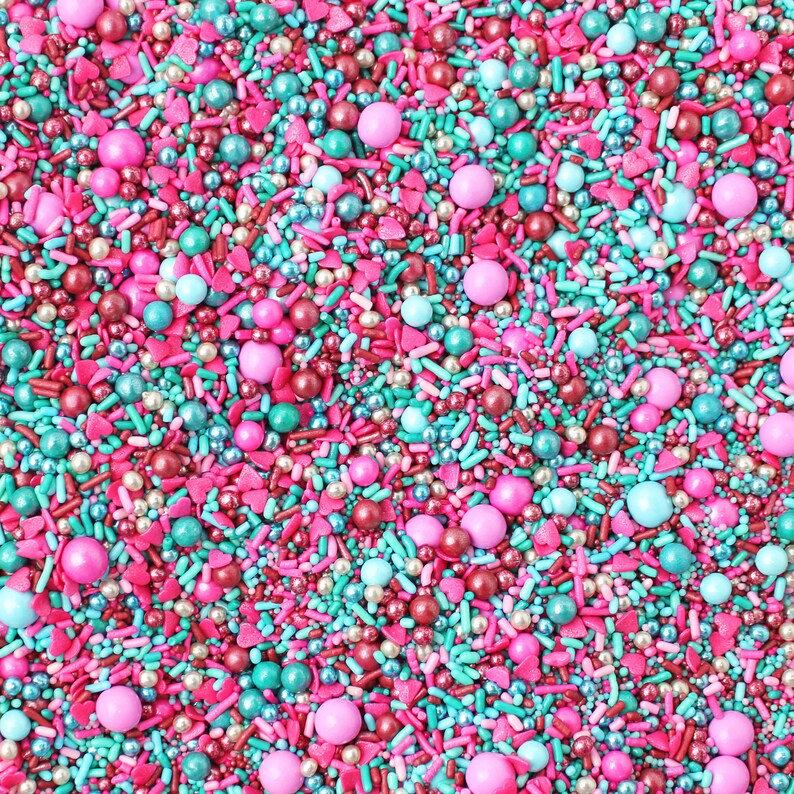 Mixed Berry Sprinkle Mix Pink and Blue Sprinkles Mermaid Etsy