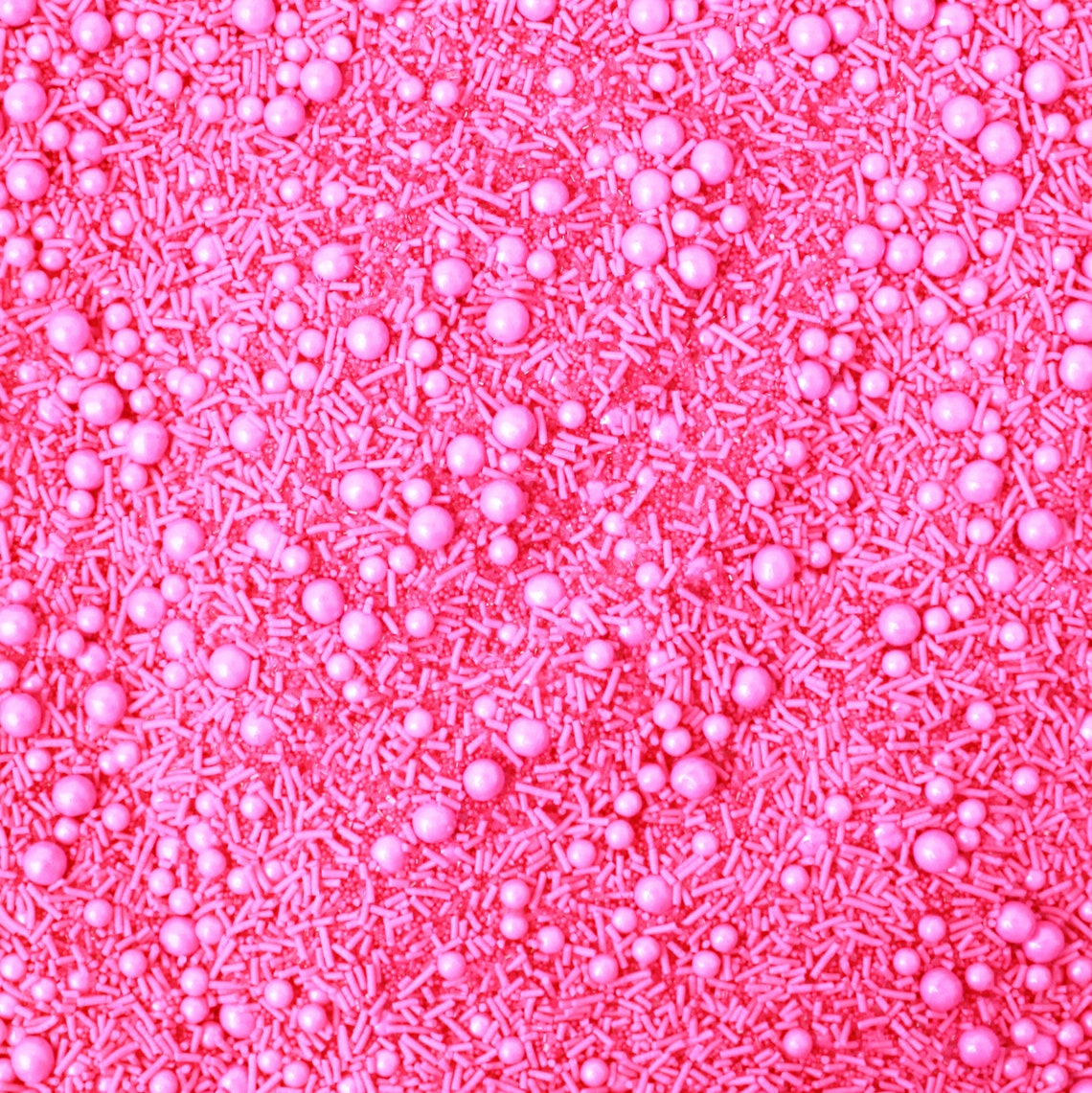 Hot Pink Sprinkle Mix Edible Sprinkles Gluten Free Birthday Etsy