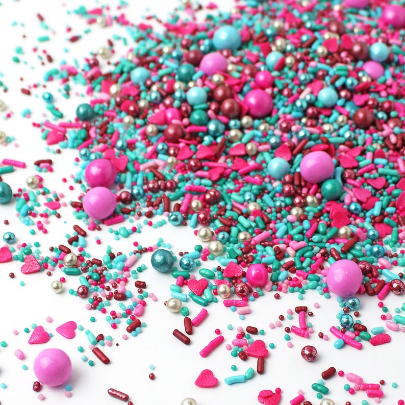 Mixed Berry Sprinkle Mix Pink and Blue Sprinkles Mermaid Etsy