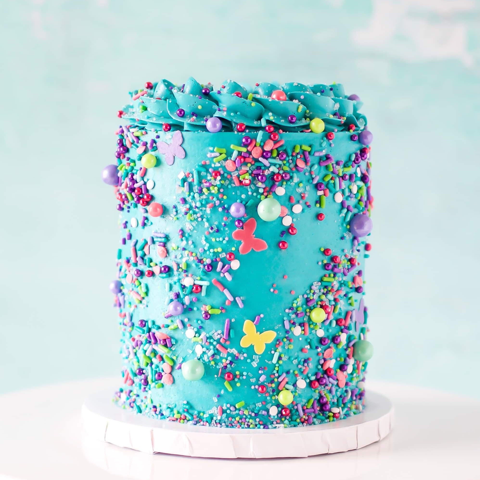 Social Butterfly Sprinkle Mix Pink and Purple Edible Etsy