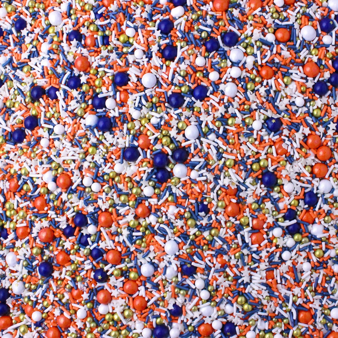 Orbit Sprinkle Mix Orange and Blue Metallic Sprinkles Mix Etsy