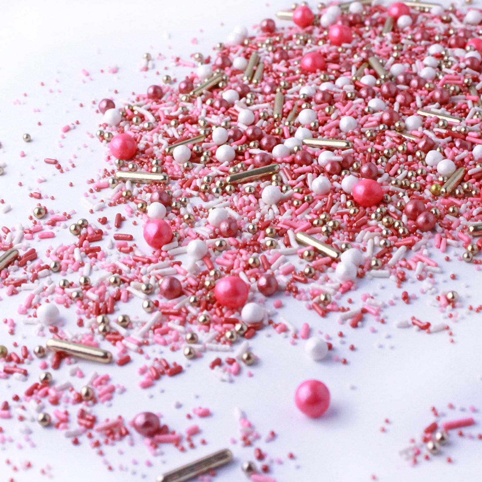 Vintage Rose Gold Sprinkle Mix Pink Gold Sprinkles Cake Etsy