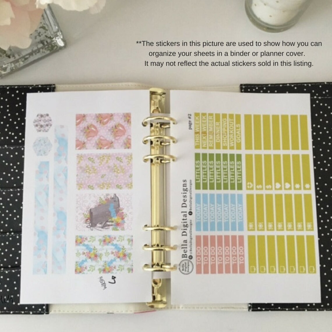 Shabby Chic Spring Printable Planner Stickers Erin Condren Etsy