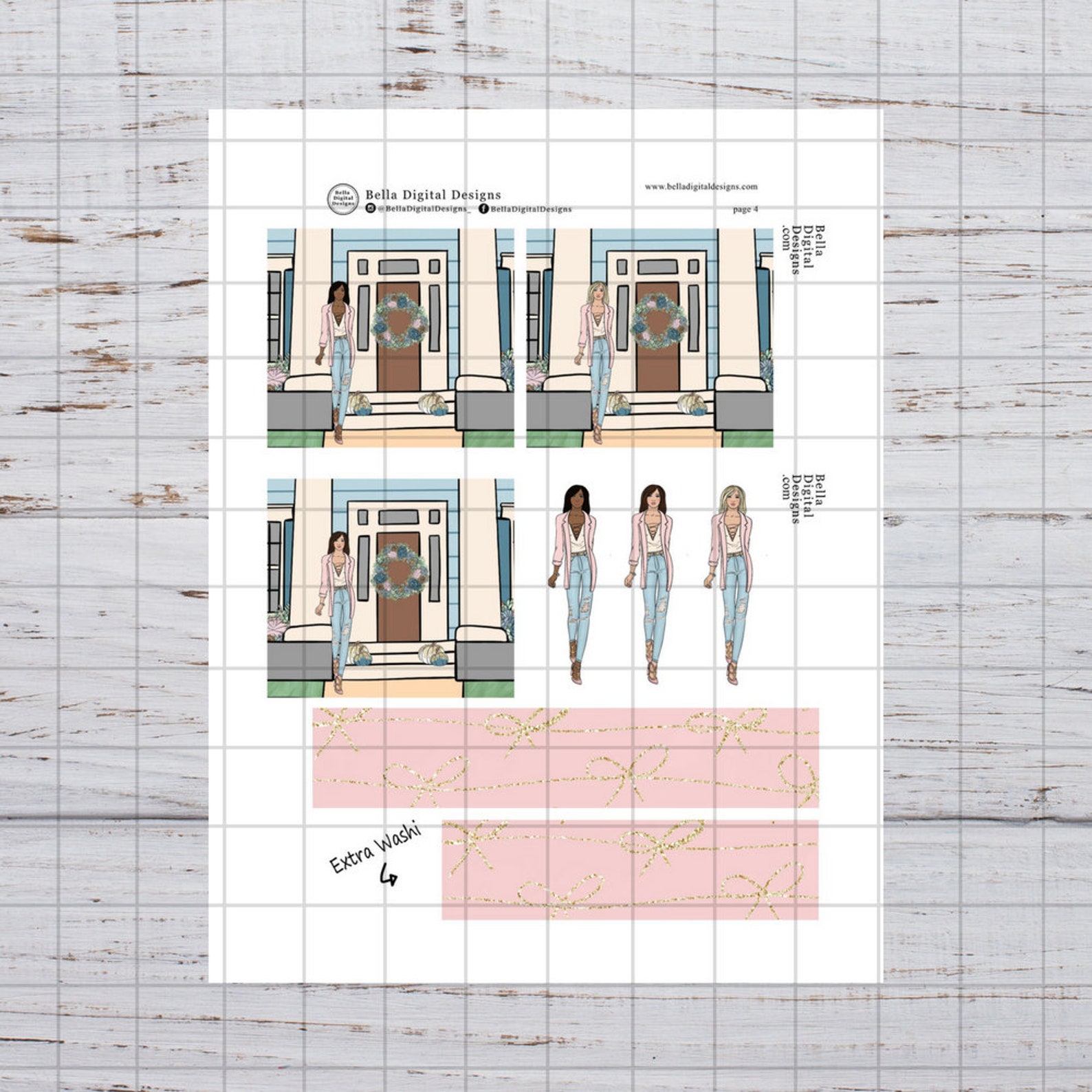 Fall Blush printable planner stickers. Erin Condren and Happy | Etsy