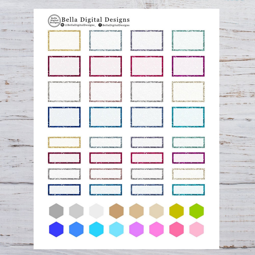 Functional Stickers Household Cleaning Printable