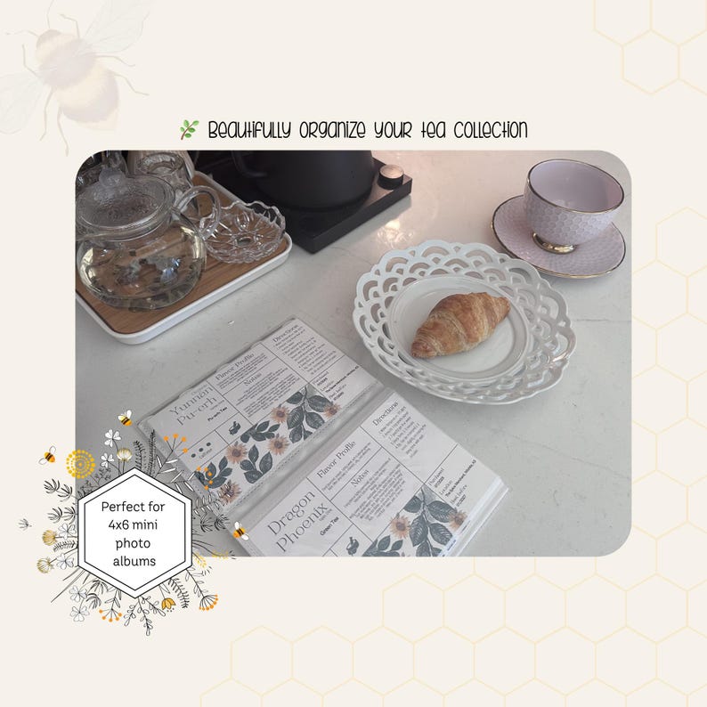 Editable Tea Catalog Cards | Everyday Tea Collection | Printable 4x6 ...