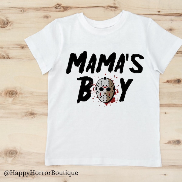 Halloween Shirts SVG | PNG | Digital Download | Masked Villain |  Mama's Boy Jason Mask